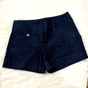 Express Editor Denim Cuffed Shorts